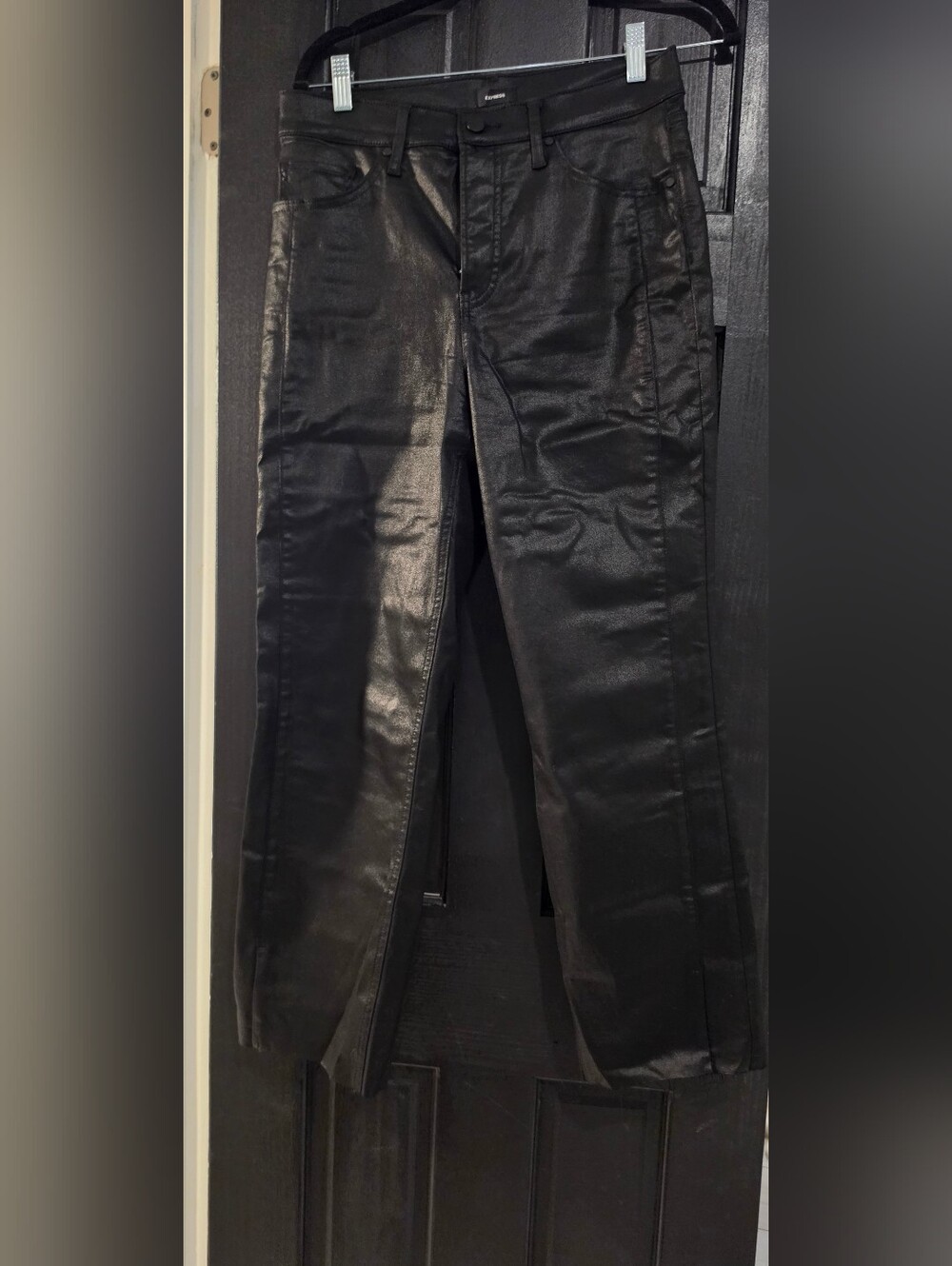 Black Vegan Leather Pants